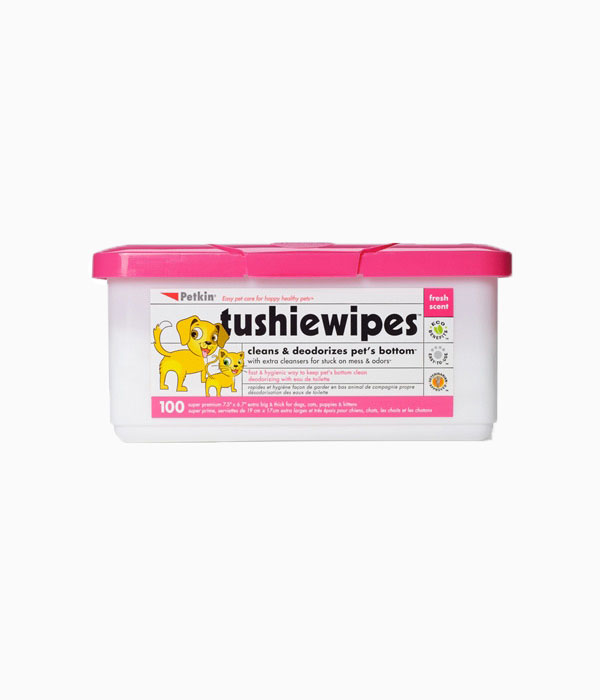 Petkin Tushie Wipes 100pcs The Pet Shack