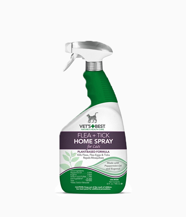 Vets+Best Natural Flea And Tick Home Spray For CATS, 32 Oz The Pet Shack